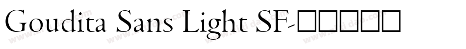 Goudita Sans Light SF字体转换